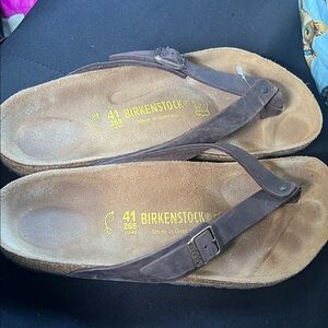 Birkenstock Dark Brown Thong Sandals